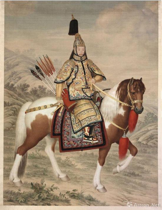 在雍正以前多是郎世宁独立完成绘画作品,但是到了乾隆时期,因为皇帝的