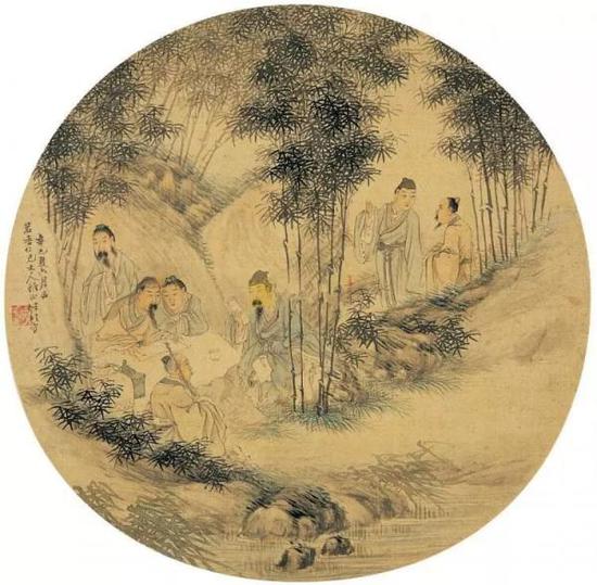 南京和丹阳两地的南朝墓葬中共发现四处《竹林七贤与荣启期》模印砖画